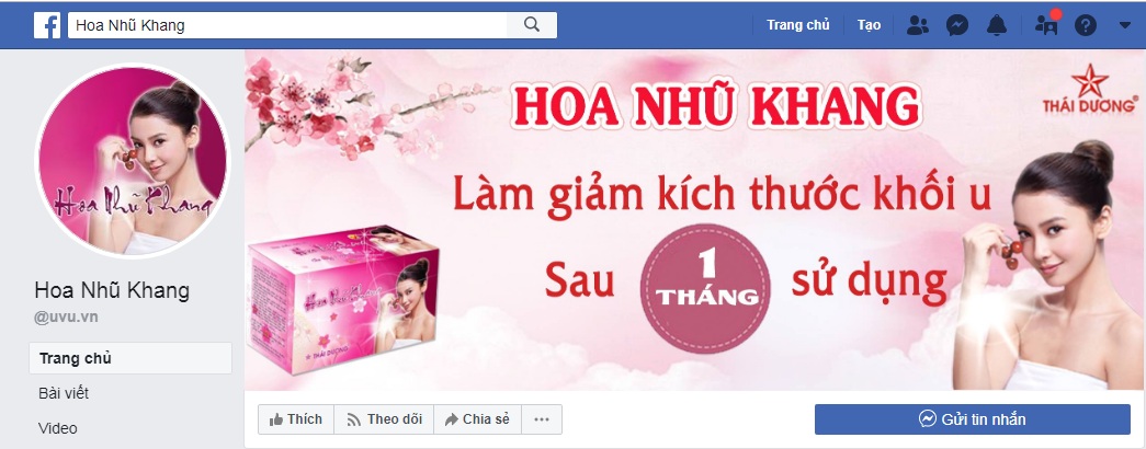 Hoa Nhũ Khang được bán trên các trang mạng xã hội